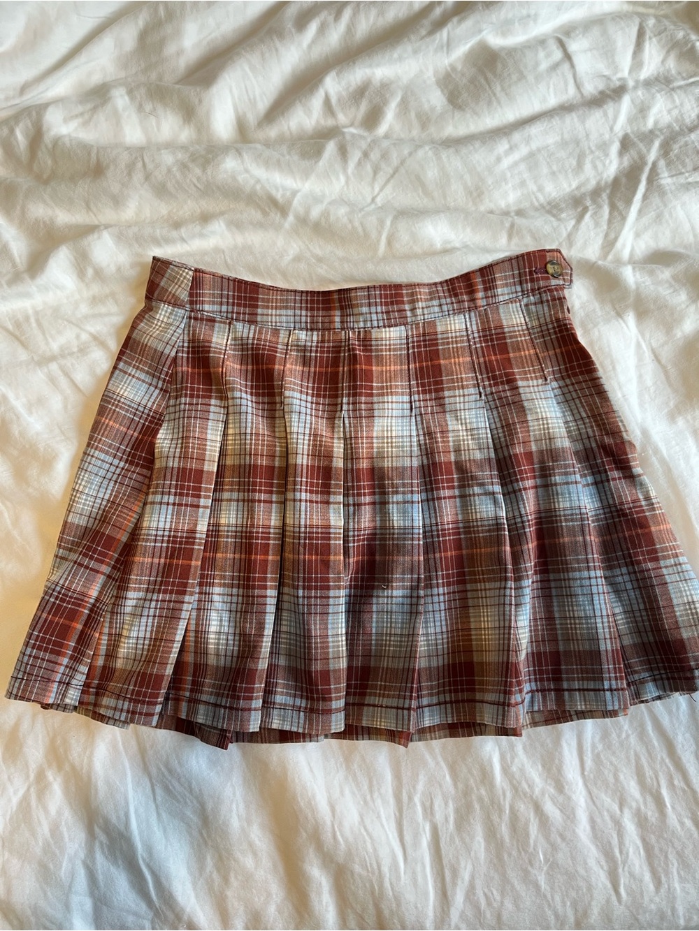 American Eagle Outfitters Plaid Pleated Mini Skirt